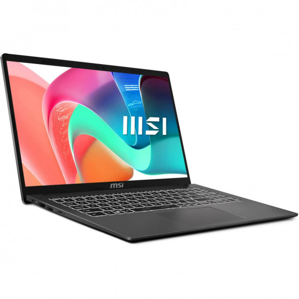 Ноутбук MSI Modern 15 F1MXG-1280RU (15.6&amp;quot;, IPS, Intel Core 7 150U, 10 ядер, 16 ГБ DDR5, SSD 512 ГБ, Intel Iris Xe Graphics, Windows 11), чёрный в Краснодаре