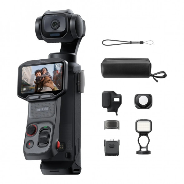 Экшн-камера Insta360 Luna Pro Fill Light Bundle, Cosmic Black в Краснодаре