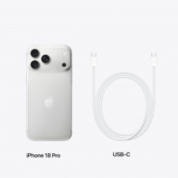 Смартфон Apple iPhone 18 Pro 1TB (eSIM), Silver