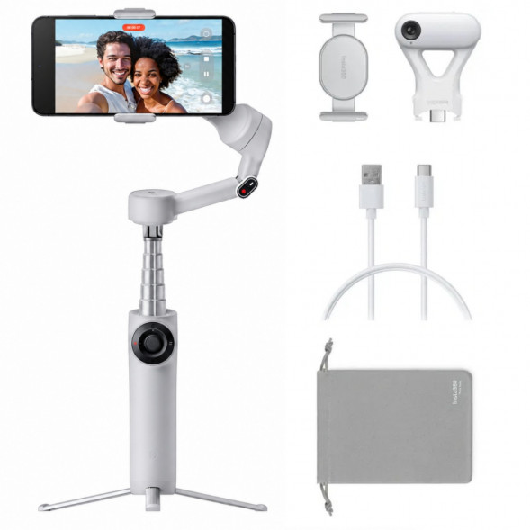 Стабилизатор Insta360 Flow 2 AI Tracker Bundle, Stone Gray в Краснодаре