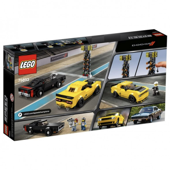 Конструктор LEGO Speed Champions 75893 2018 Dodge Challenger SRT Demon и 1970 Dodge Charger R/T в Краснодаре