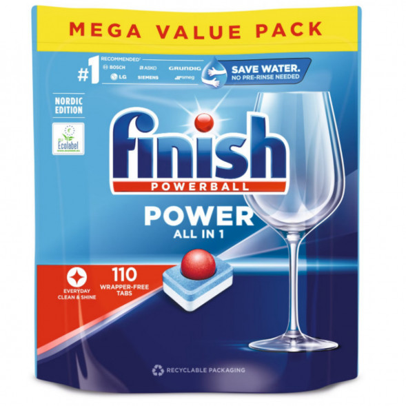 Таблетки для п/машины Finish Poweball Power All in 1, 110 шт. в Краснодаре