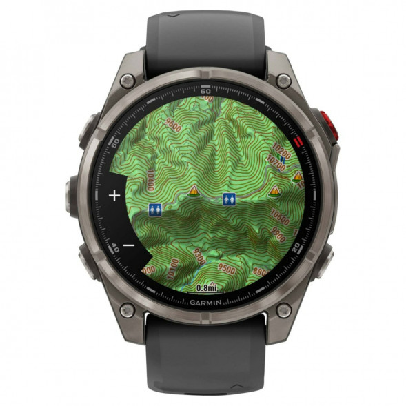 Умные часы Garmin Fenix 8 PRO, 47 мм, AMOLED, Sapphire, Titanium with Graphite/Black Silicone Band 010-03198-10 в Краснодаре