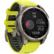 Умные часы Garmin Fenix 8, 51 мм, Solar, Sapphire Titanium with AMP Yellow/Graphite Silicone Band 010-02907-20 в Краснодаре