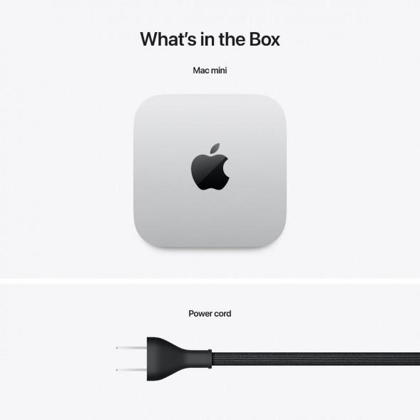 Компьютер Apple Mac mini M4 2024 (MU9D3) (10 Core GPU, 16ГБ, 256ГБ SSD, Apple, macOS), серебристый в Краснодаре