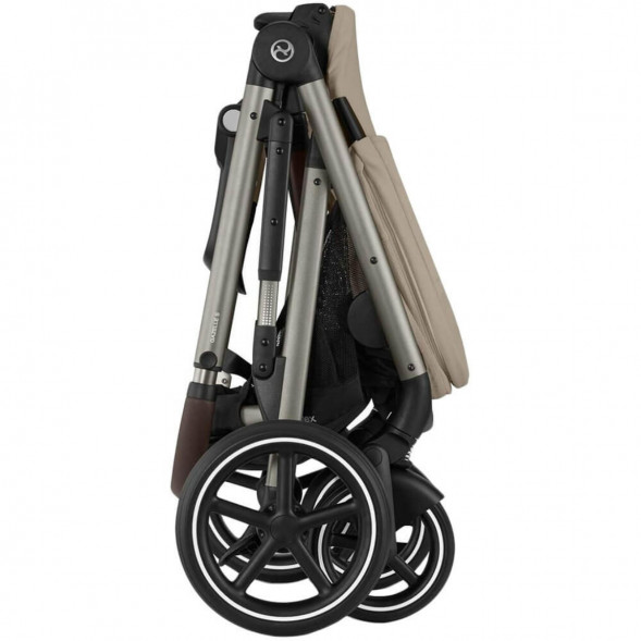 Детская коляска Cybex Gazelle S TPE Almond Beige с корзиной и дождевиком в Краснодаре