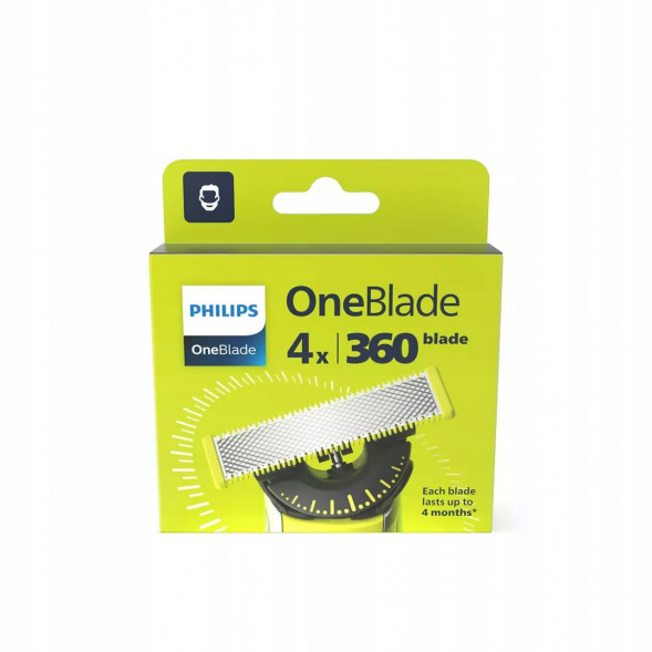 Сменные лезвия Philips Oneblade 360 QP440/50, 4 шт. в Краснодаре
