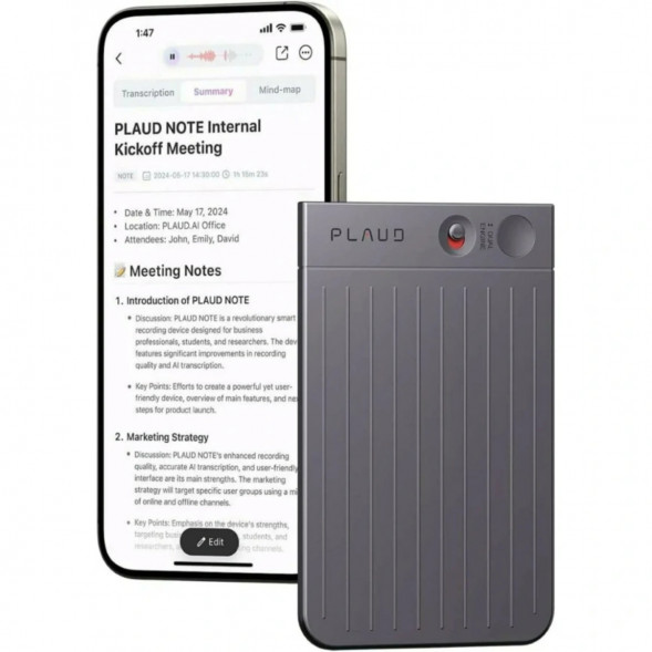 Диктофон Plaud Note NB-100 ChatGPT 64ГБ, Black в Краснодаре