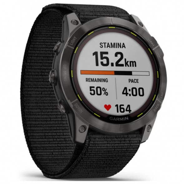 Умные часы Garmin Enduro 2 угольно-серый DLC титановый с нейлоновым ремешком UltraFit 010-02754-01 в Краснодаре